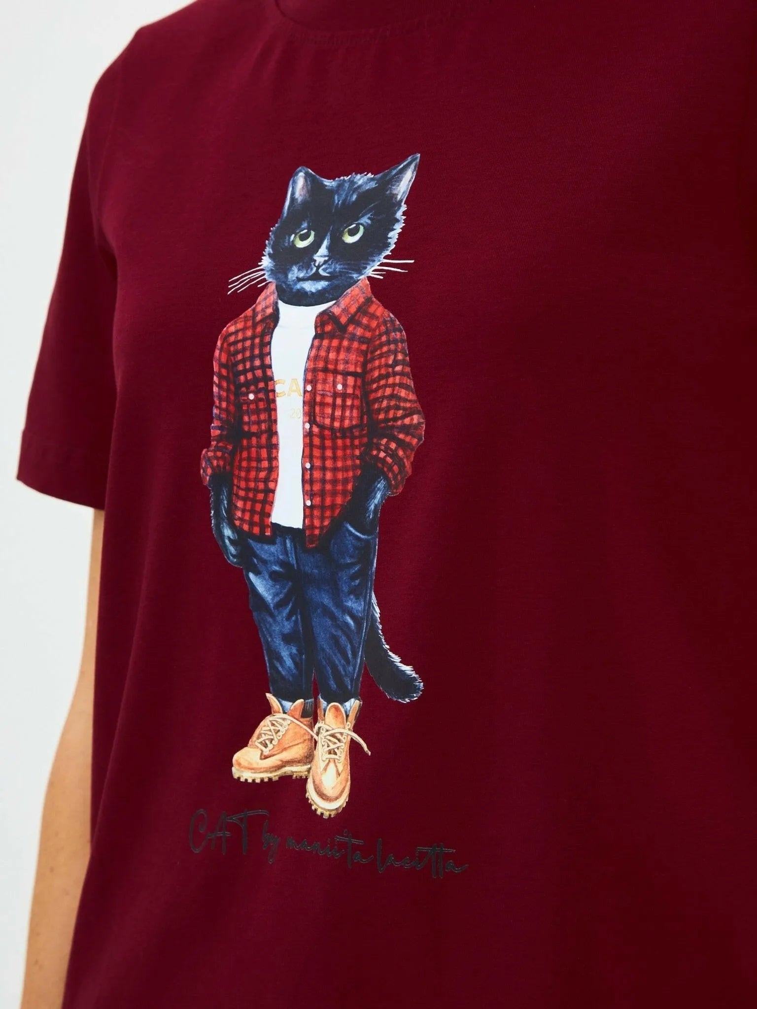 Printed T-shirt COUNTRY CAT - Maniita Lacitta