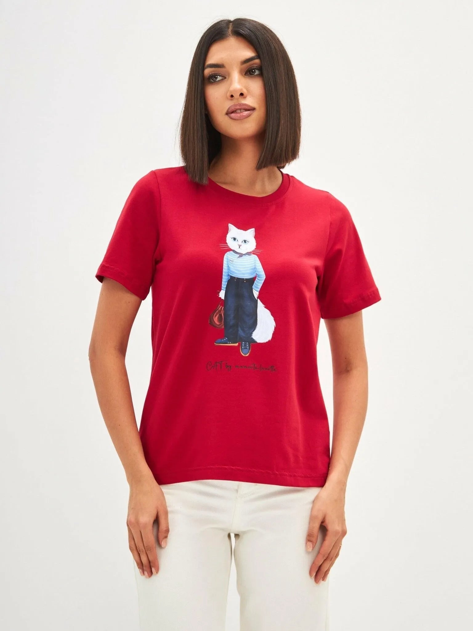 Printed T-shirt MARINER CAT - Maniita Lacitta