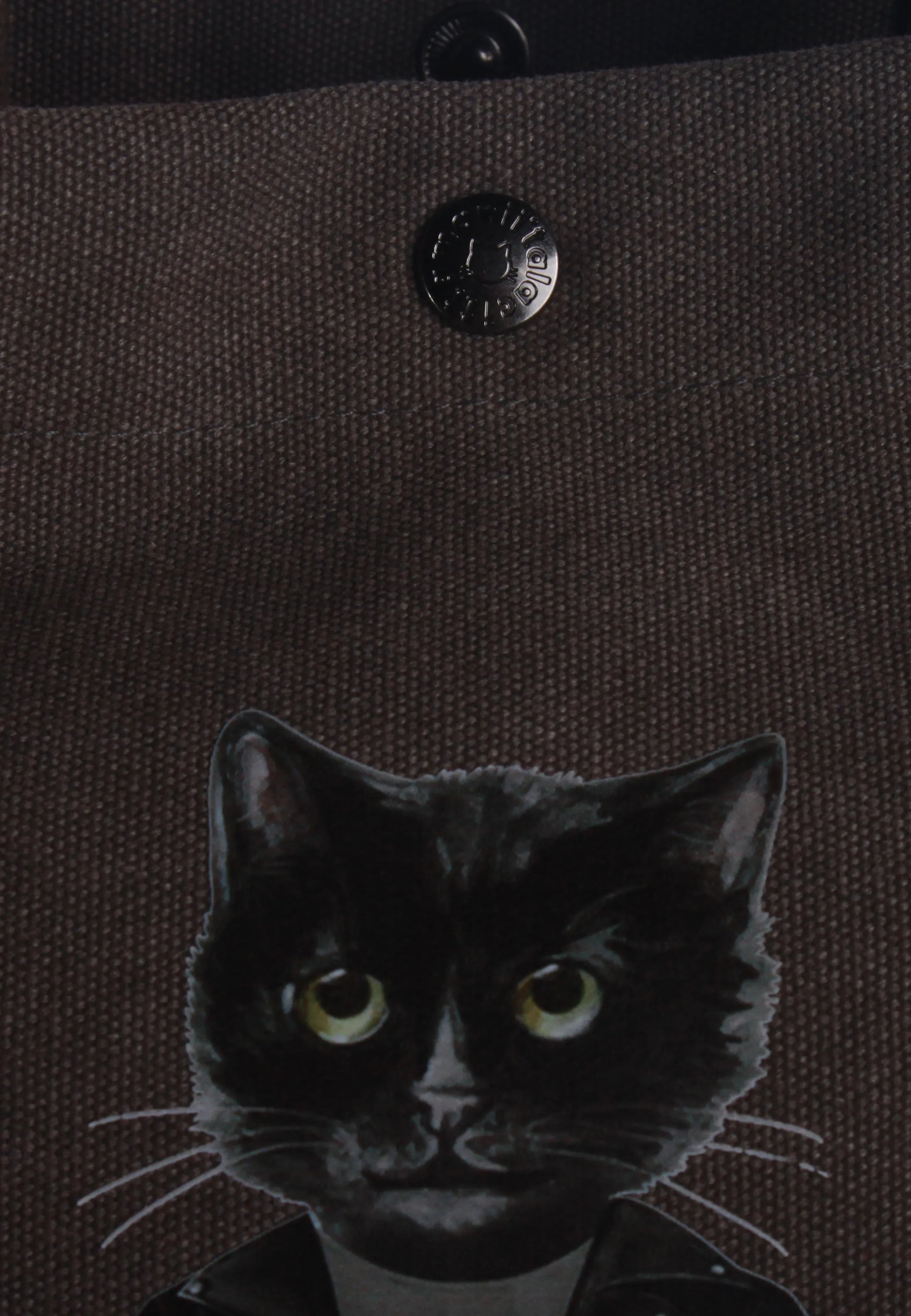 Shopper grey with ROCKER CAT - maniita lacitta