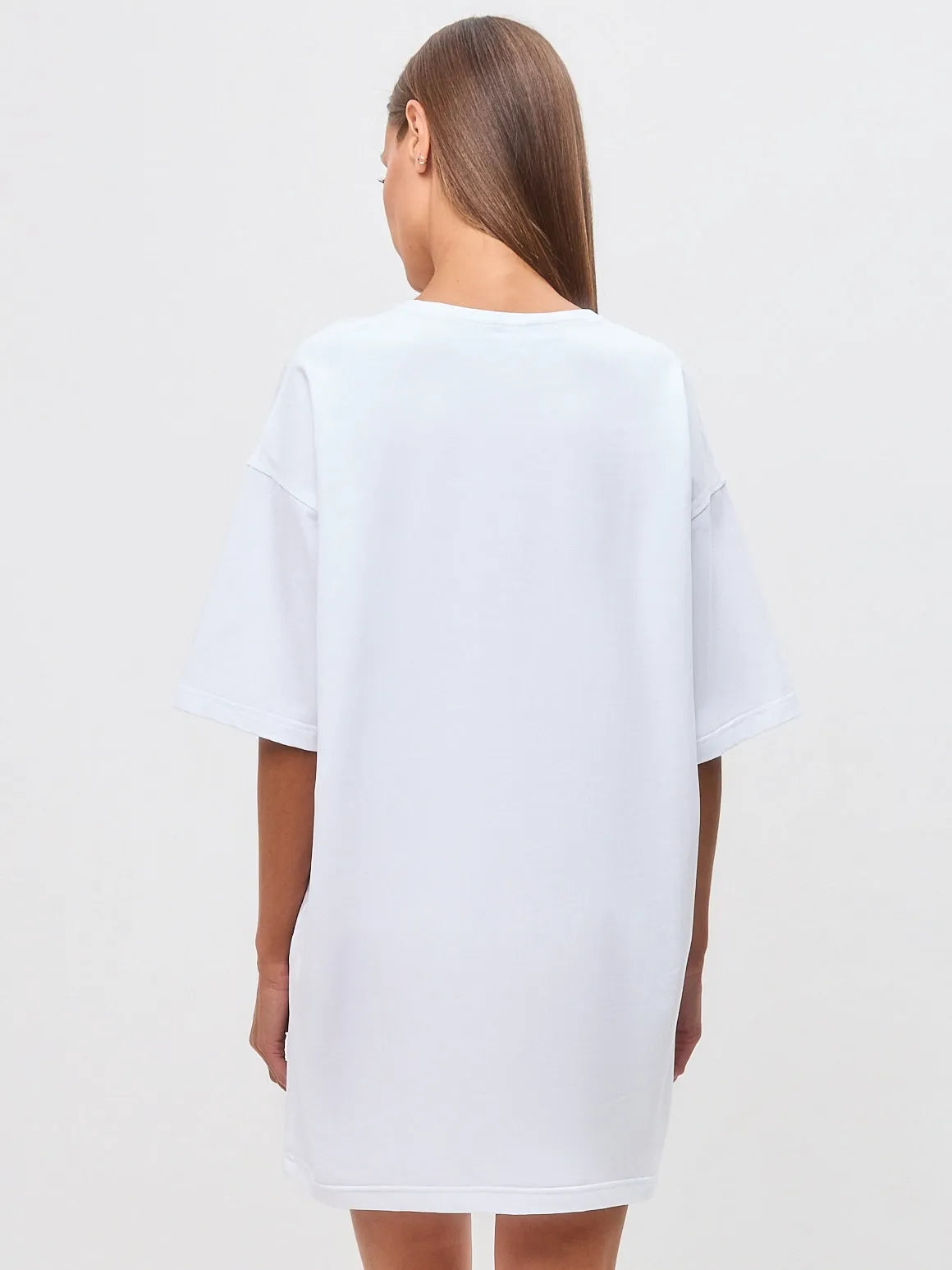 White Printed oversized T-shirt SPA CAT - maniita lacitta