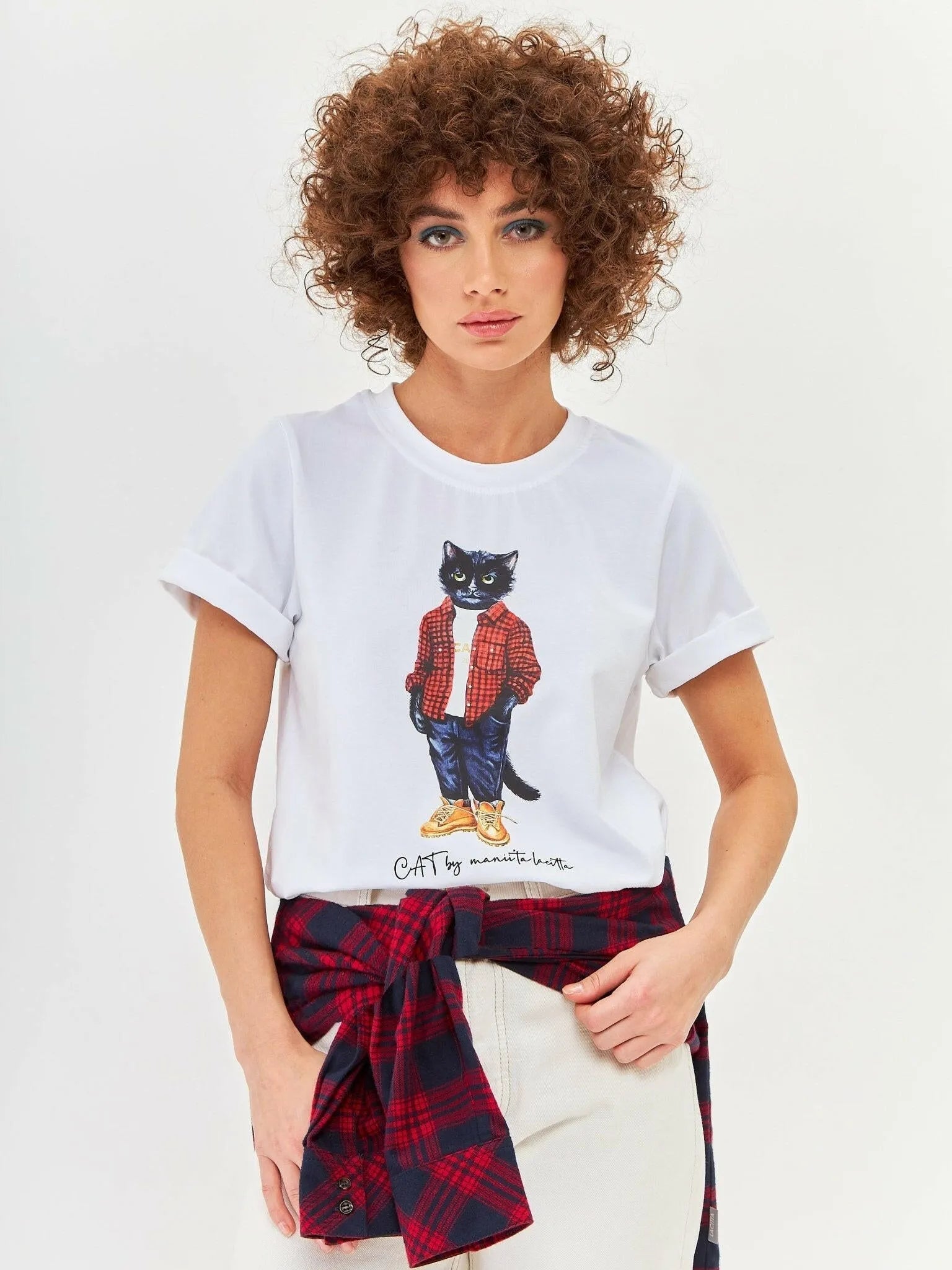 Printed T-shirt COUNTRY CAT - Maniita Lacitta