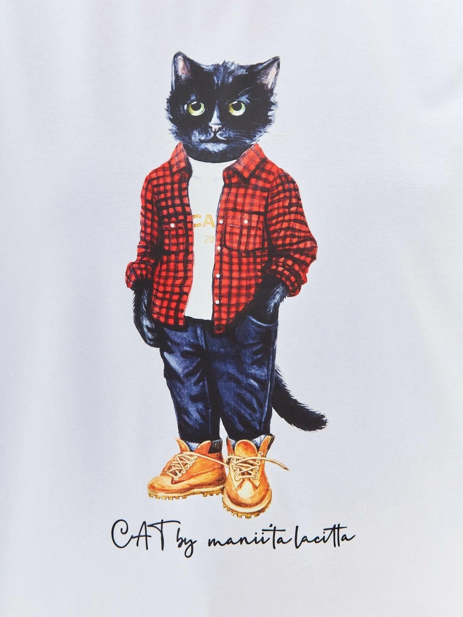 Printed T-shirt COUNTRY CAT - Maniita Lacitta