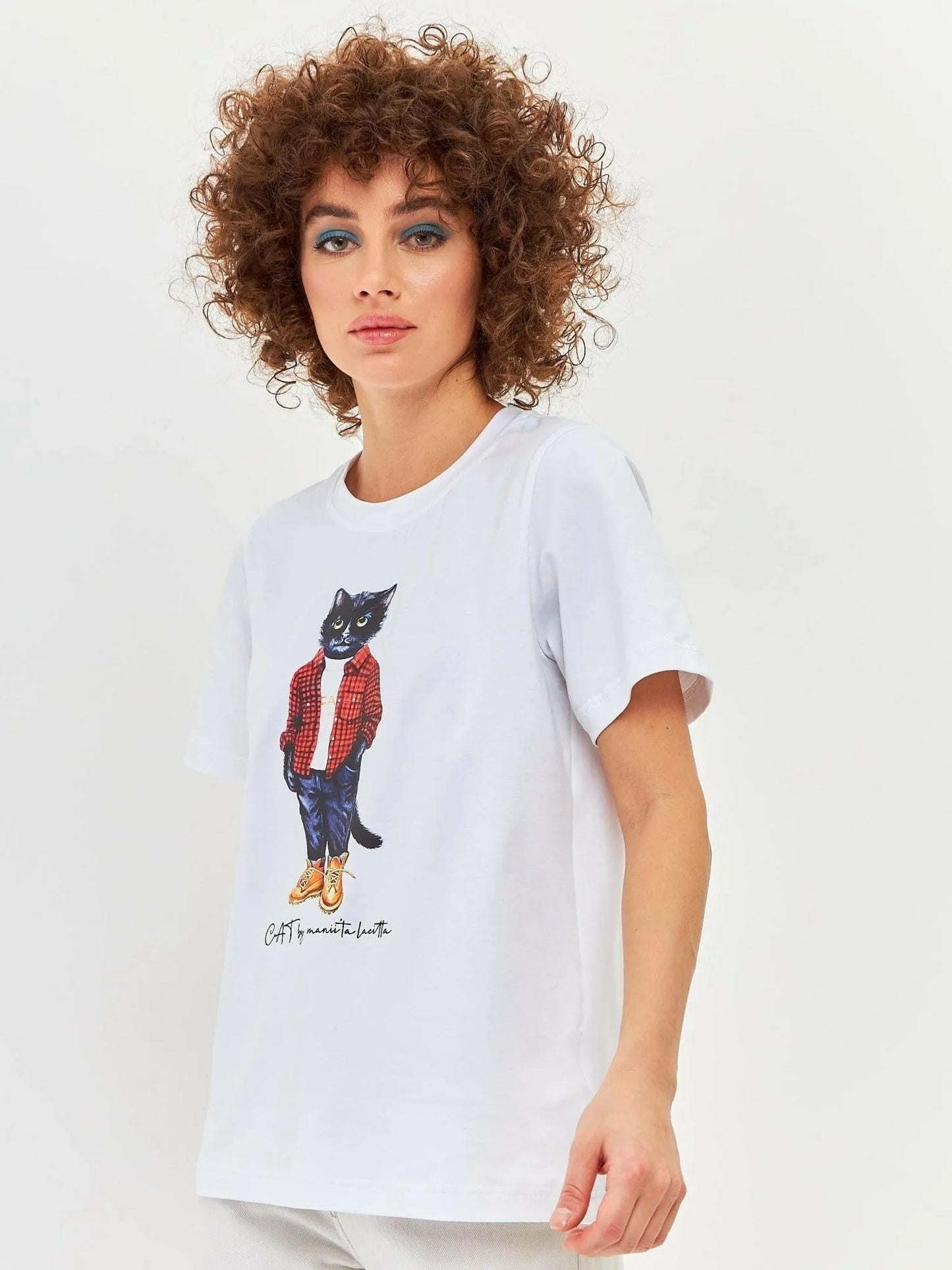 Printed T-shirt COUNTRY CAT - Maniita Lacitta