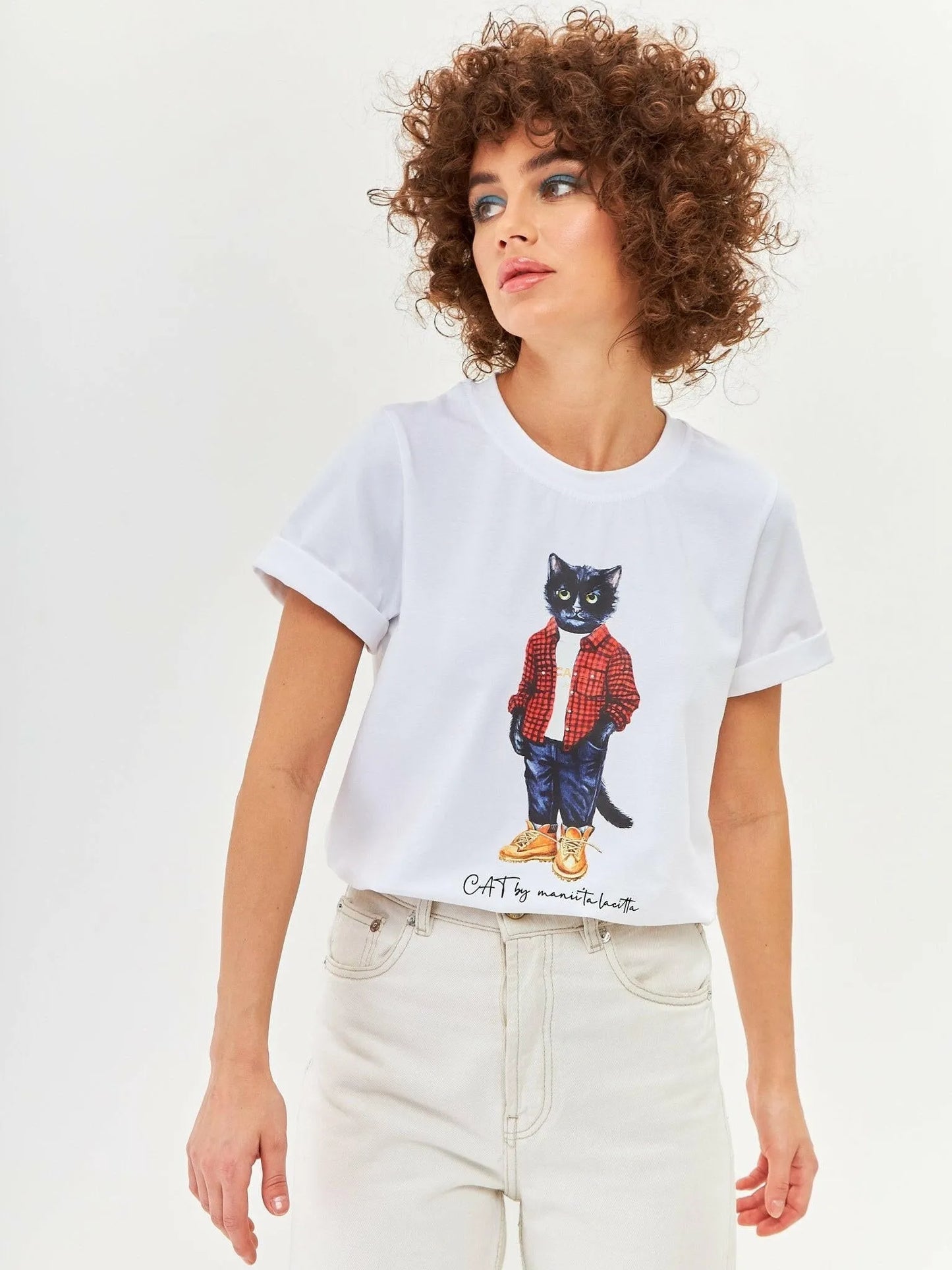 Printed T-shirt COUNTRY CAT - Maniita Lacitta