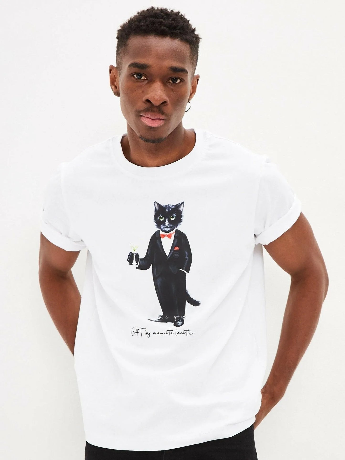 Printed T-shirt DANDY CAT - Maniita Lacitta