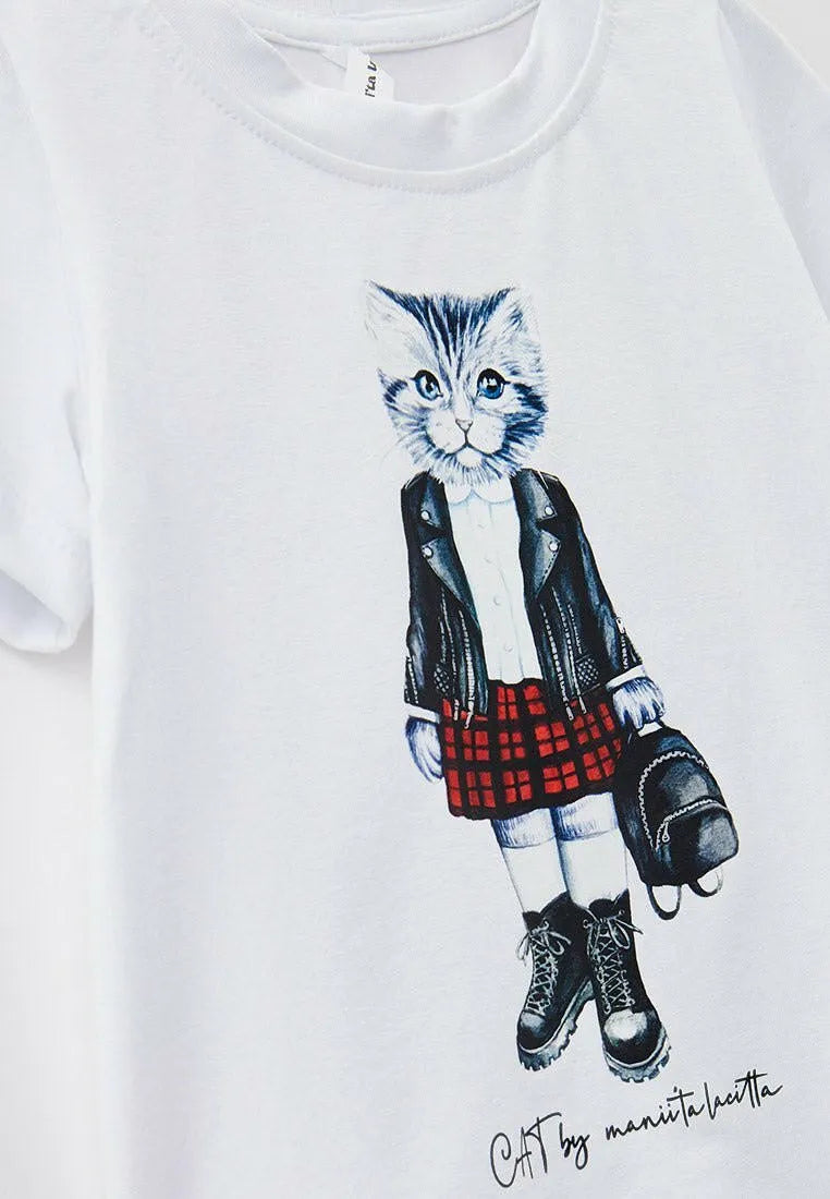 Printed T-shirt KITTY - Maniita Lacitta