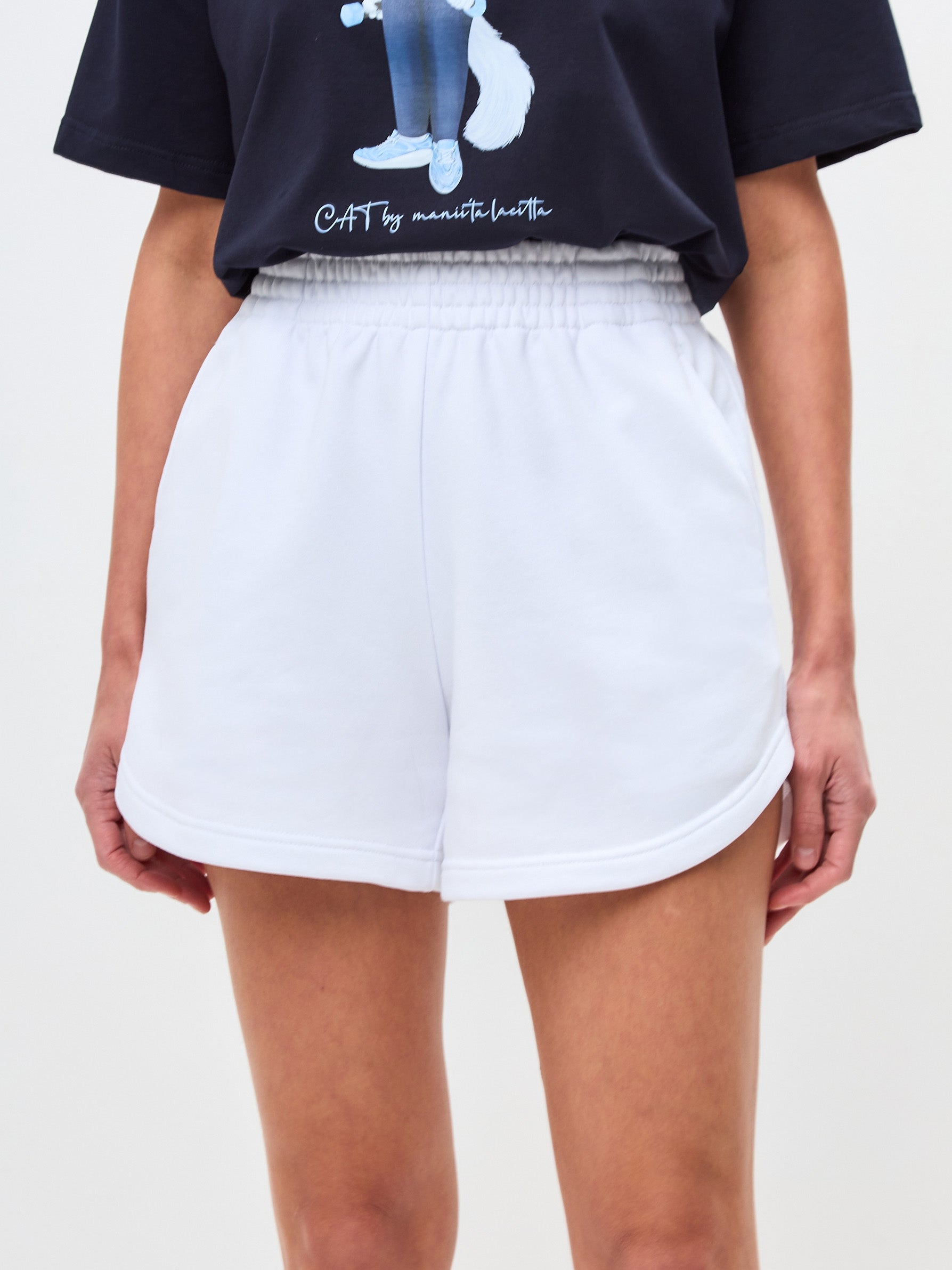 White Women's CATshorts - Maniita Lacitta