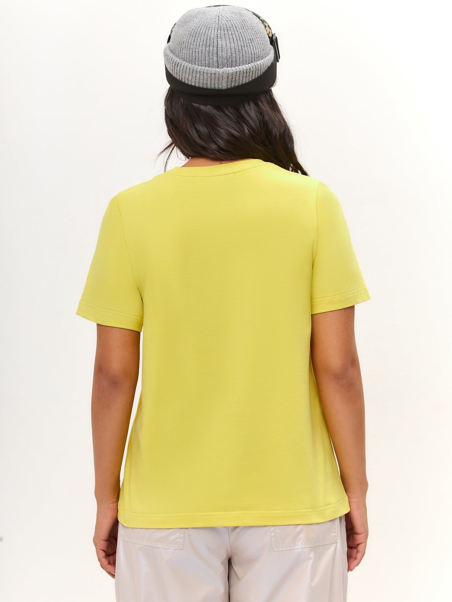 Yellow Printed T-shirt SKI CAT - Maniita Lacitta